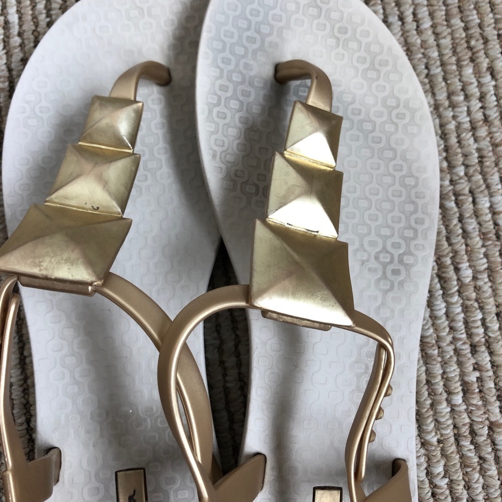 Gold ipanema gladiator sandals